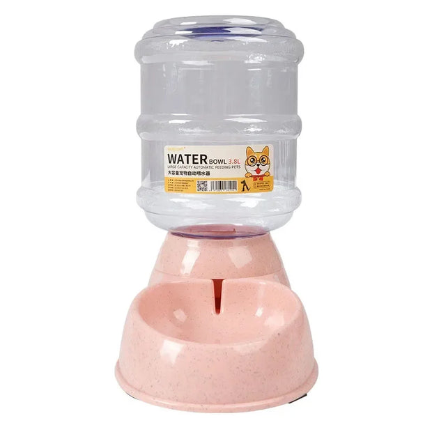 Dog Automatic Feeders Plastic Water Bowl