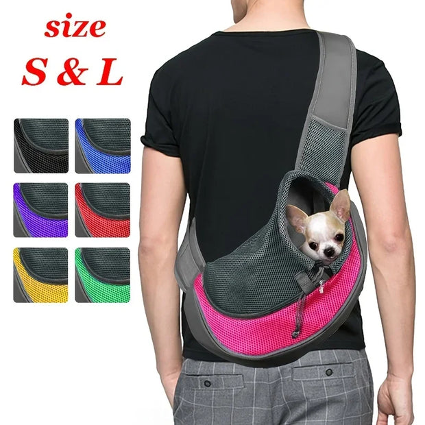 Dog out backpack,Dog Sling Carrier Mesh