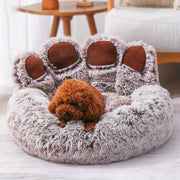 Dog Bed Cat Pet Sofa Cute Bear Paw Shape