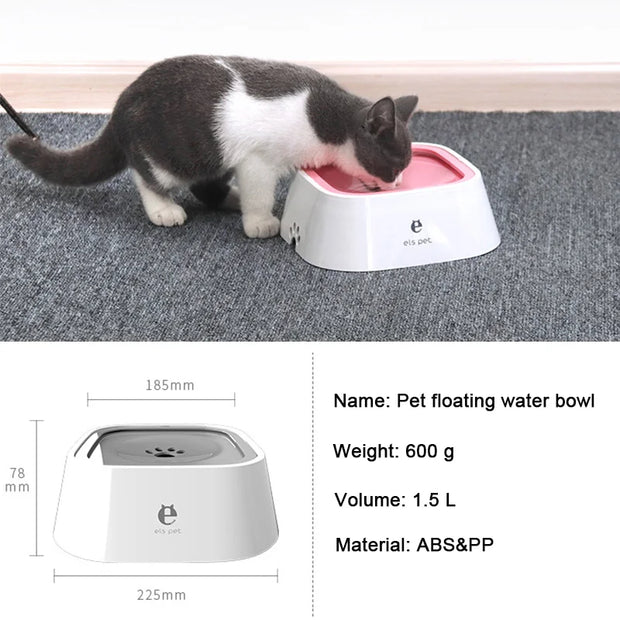 Dog Drinking Water Bowl Floating Mouth