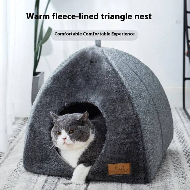 New Triangle Cat Nest Closed Cat House