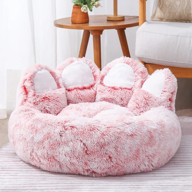 Dog Bed Cat Pet Sofa Cute Bear Paw Shape