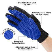 Silicone Pet Grooming Gloves Cats Hair