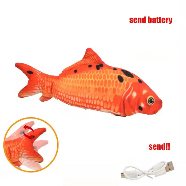 Pet Cat Toy Simulation Electric Fish Built-in