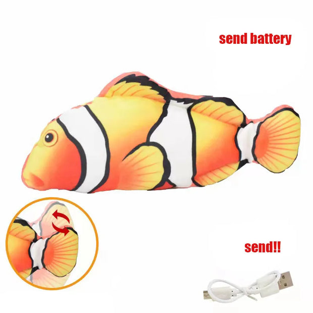 Pet Cat Toy Simulation Electric Fish Built-in