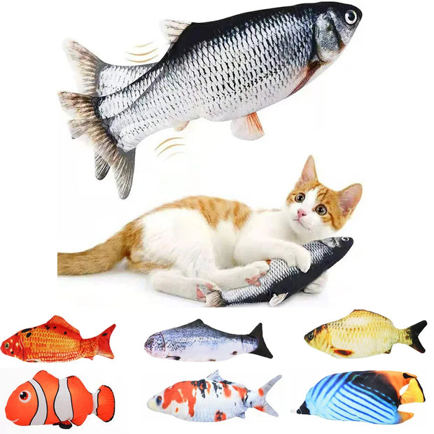 Pet Cat Toy Simulation Electric Fish Built-in