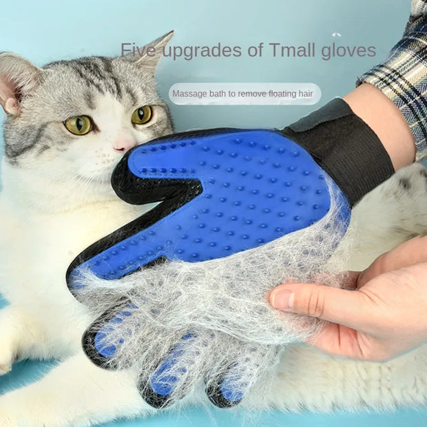 Silicone Pet Grooming Gloves Cats Hair