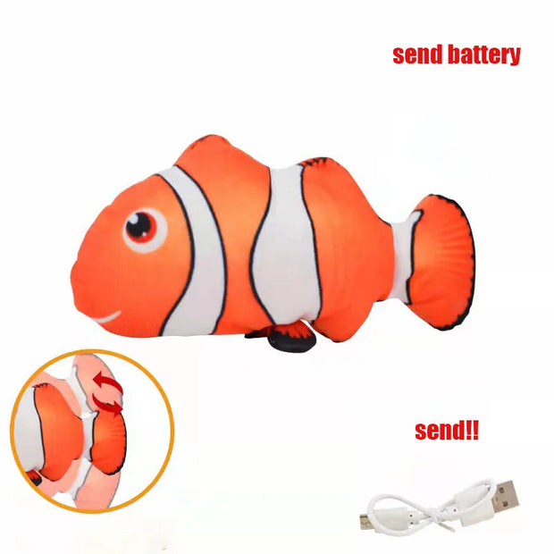 Pet Cat Toy Simulation Electric Fish Built-in