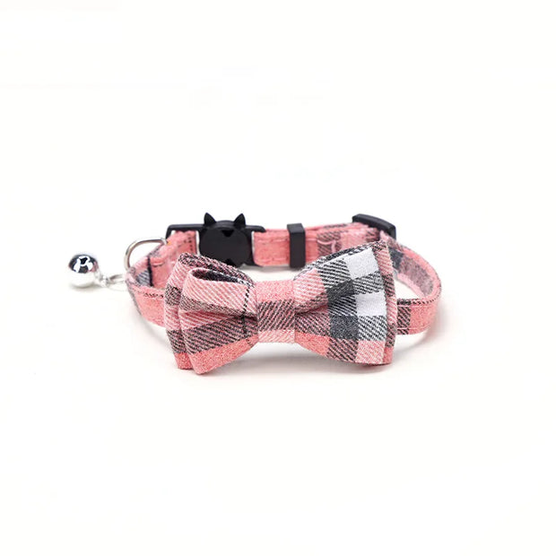 Pet Breakaway Cat Collar Bow Tie Bell