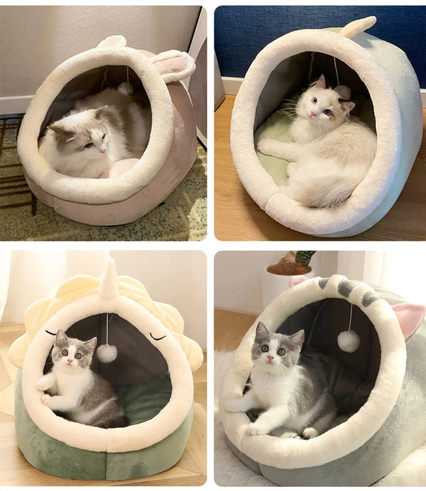 Deep Sleep Cat Bed Cartoon Pet Bed