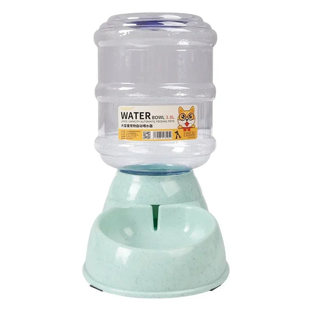 Dog Automatic Feeders Plastic Water Bowl