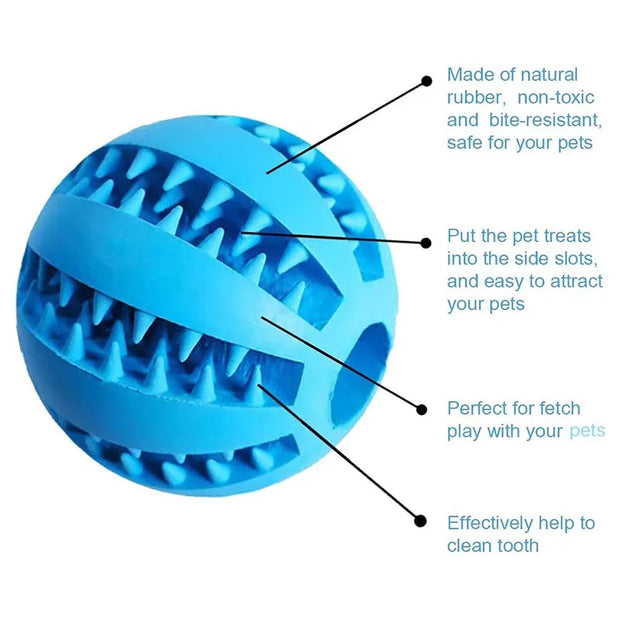 Dog Toy Ball Interactive Rubber Ball Puppy