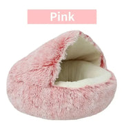 Soft Plush Round Cat Bed Warm Comfortable