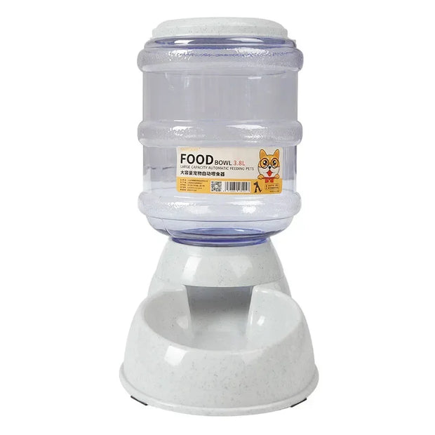 Dog Automatic Feeders Plastic Water Bowl