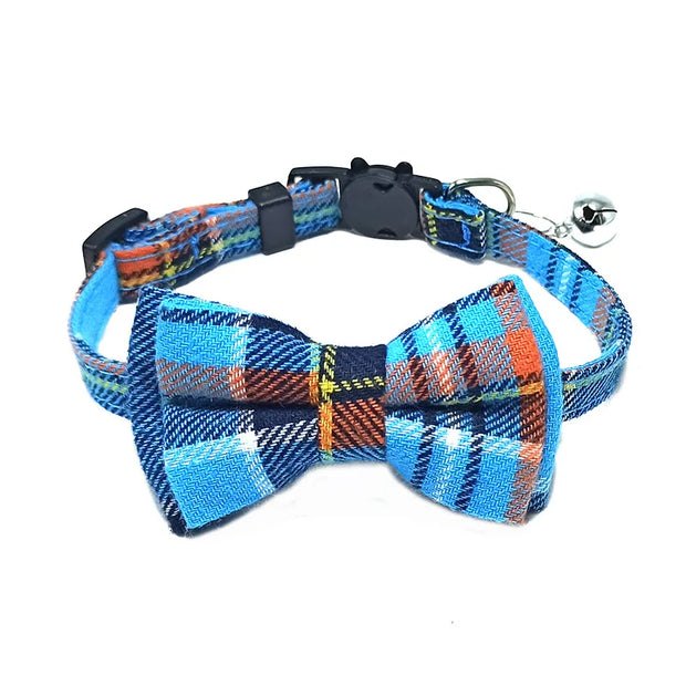 Pet Breakaway Cat Collar Bow Tie Bell