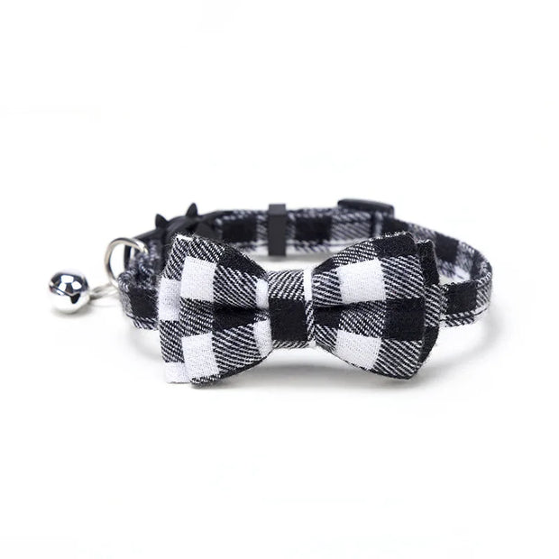 Pet Breakaway Cat Collar Bow Tie Bell